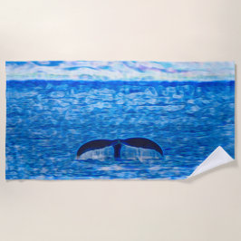 Whale Svan Fractal Blue och Rosa