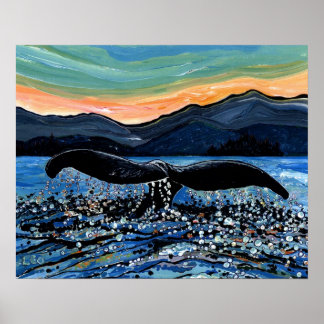 Whale Svan Poster