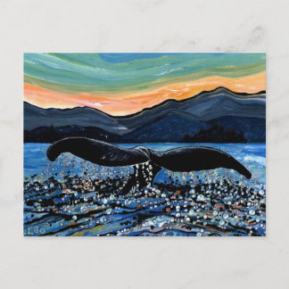 Whale Svan Vykort