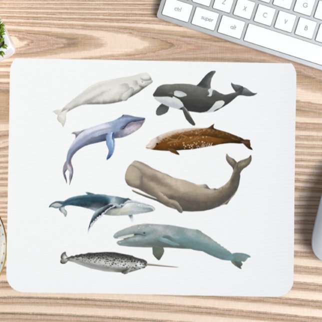 Whale Thmet Mousepad Musmatta (Skapare uppladdad)