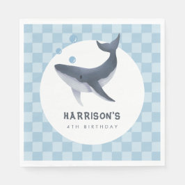 Whale Under The Sea Ocean Thank You Favor Pappersservett