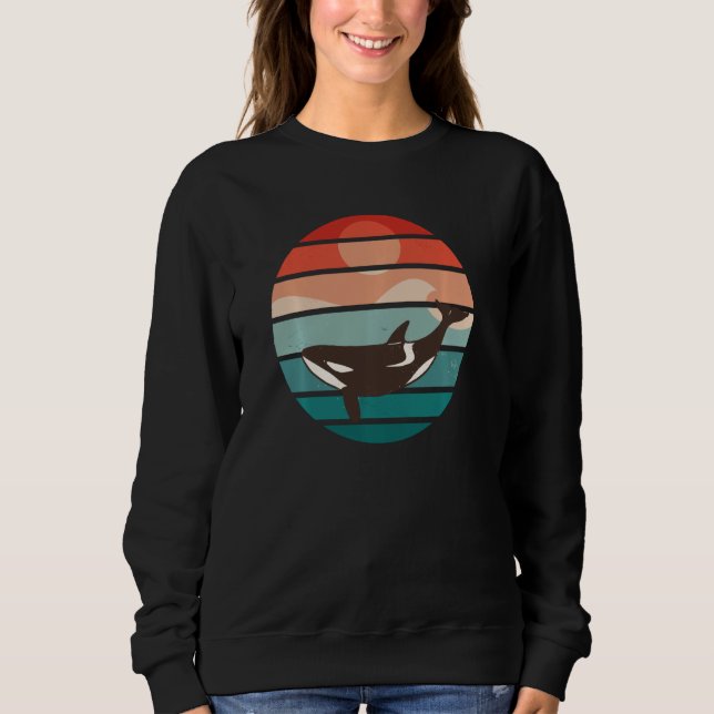 Whale underwater world ocean Orca Pul Hoodie 1 T Shirt (Framsida)