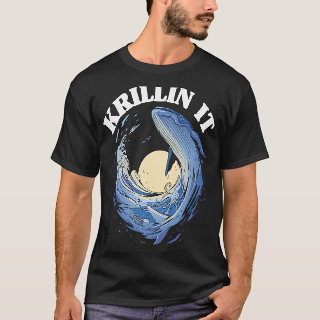 Whale Watcher Krillin it T Shirt (Framsida)