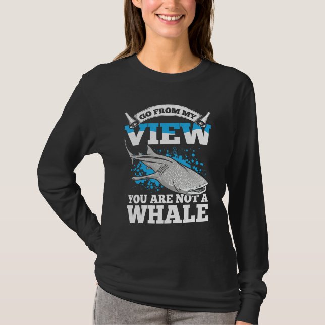 Whale Watching For Nature Enthusiast Wildlife Love T Shirt (Framsida)