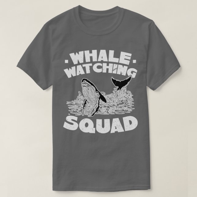 Whale Watching Squad T Shirt (Design framsida)