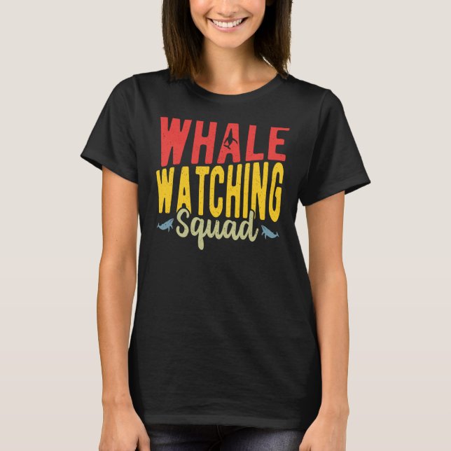 Whale Watching Squad T Shirt (Framsida)