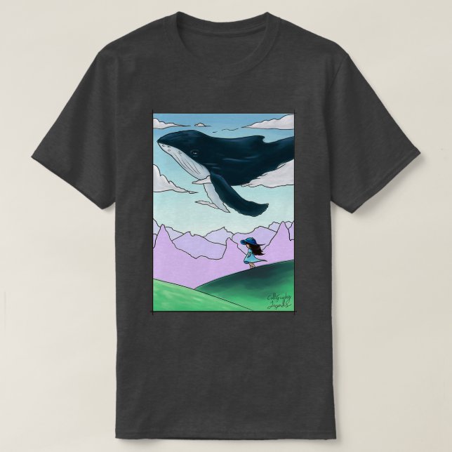 Whale Watching T Shirt (Design framsida)