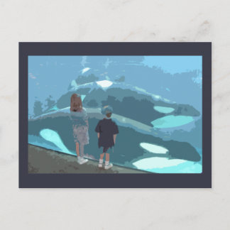 Whale Watching Vykort