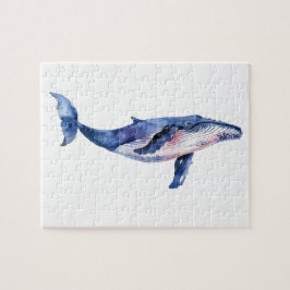 Whale Watercolor Pussel