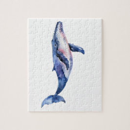 Whale Watercolor Pussel
