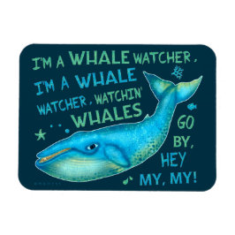 Whale Wating Family Vacation Cruise Resa Funny Magnet