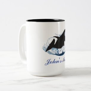 Whale Wave Två-Tonad Mugg