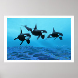 WHALE WORLD PRINT POSTER