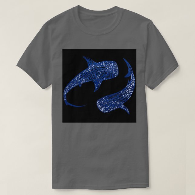 Whale Ying och Yang T Shirt (Design framsida)