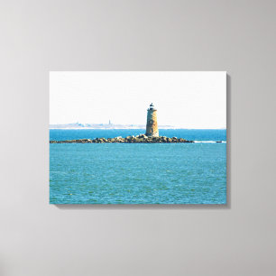 Whaleback Lighthouse Canvastryck