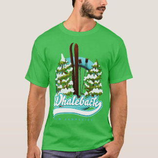 Whaleback New Hampshire retro ski T Shirt