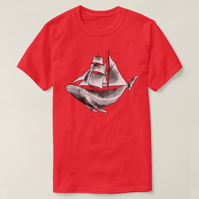 Whaleboat T Shirt (Design framsida)