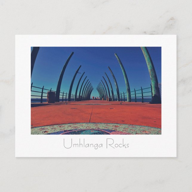 Whalebone Pier Umhlanga Durban SA Postcard Vykort (Framsida)