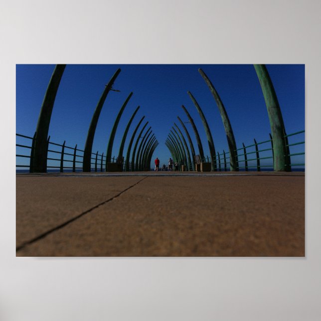 Whalebone Pier Umhlanga Durban SA Poster (Framsidan)