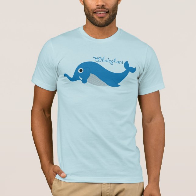 Whalephant vuxen T T-shirt (Framsida)