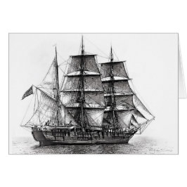 Whaleren Charles W. Morgan Hälsningskort