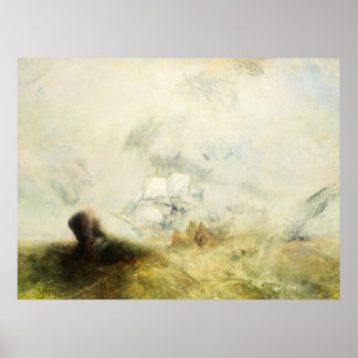 Whalers, 1845 av Joseph Mallord William Turner Poster