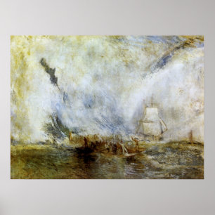 Whalers av den Joseph Mallord turner Poster