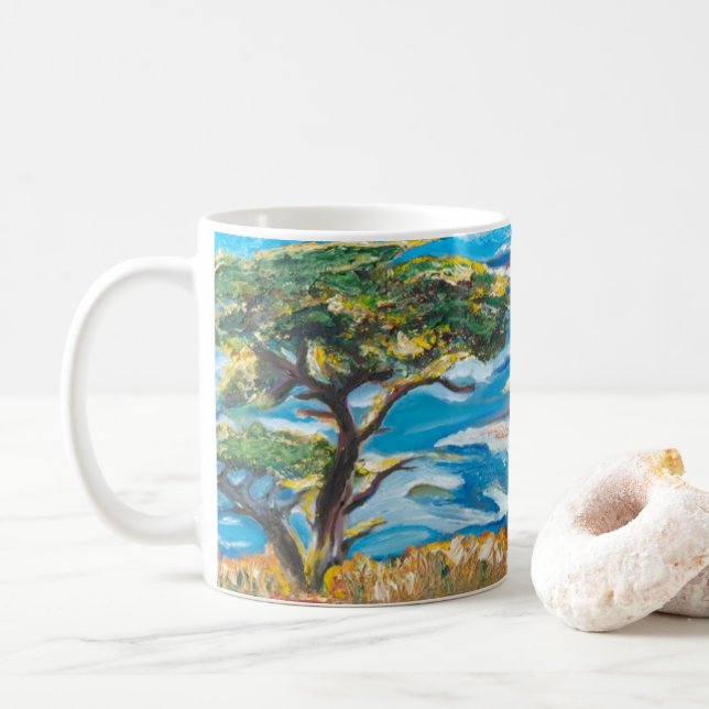 Whalers Cove, Point Lobos State Natural Reserve CA Kaffemugg (Med munk)