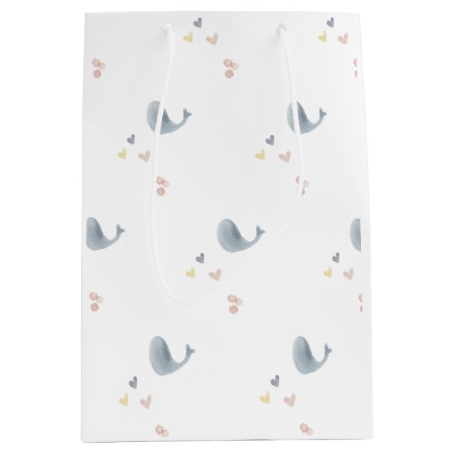 Whales & Hearts Gift Bag (Framsidan)