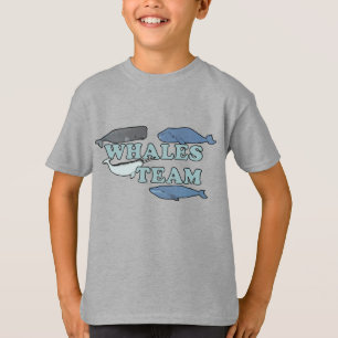 Whales Team Environmental Whale Älskare Kids T Shirt