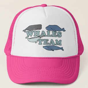 Whales Team Environmental Whale Älskare Rosa Keps