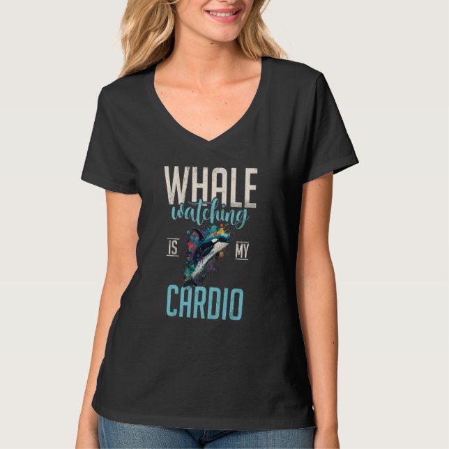 Whales Watch Dolphin Pottwhal  Saying Orca Whale   T Shirt (Framsida)