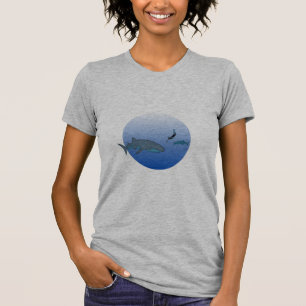 Whalesharks och fri dykare t shirt