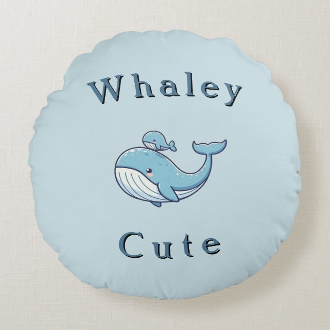 Whaley Cute Baby Rund Kudde (Framsidan)