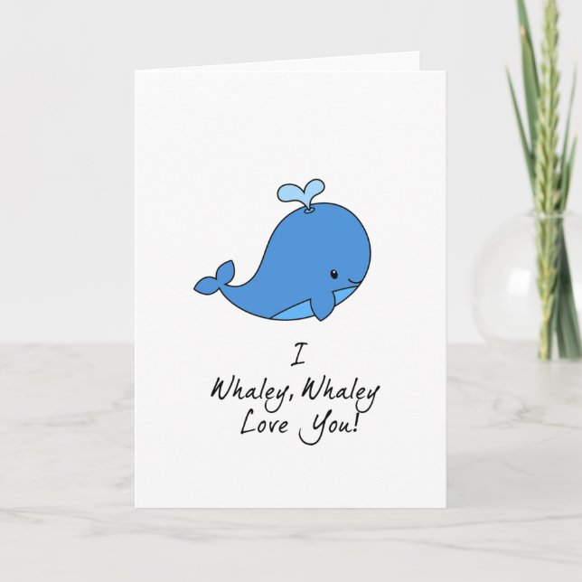 Whaley, Whaley Kärlek, du-årsdag/Kärlek-kort Kort (Framsida)