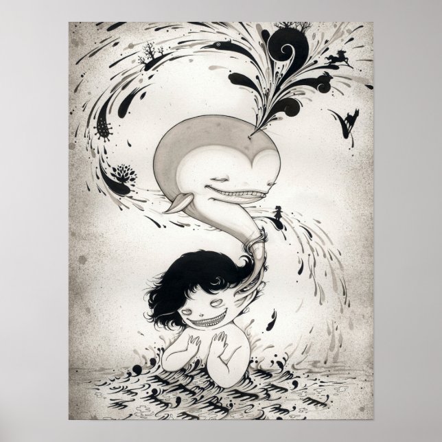 "Whalless" Yan Wei | 闫 威 Poster (Framsidan)