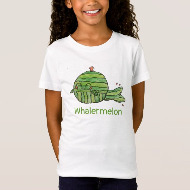 Whalmelon valmelon (flickor) t shirt (Framsida)