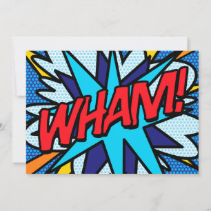 WHAM Din Meddelande Pratbubbla Kul Retro