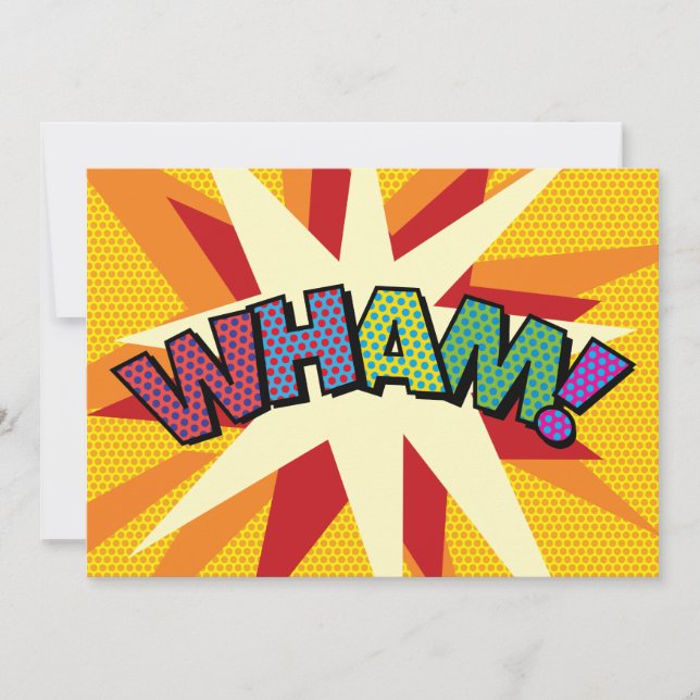 WHAM Din Meddelande Pratbubbla Kul Retro (Framsida)