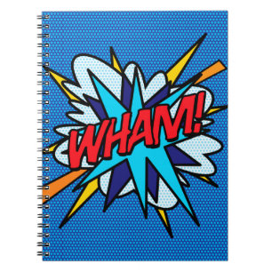 WHAM Kul Retro Serietidning Popkonst Anteckningsbok