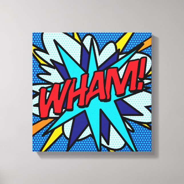 WHAM Kul Retro Serietidning Popkonst Canvastryck (Framsida)