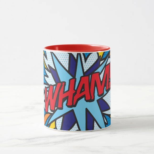 WHAM Kul Retro Serietidning Popkonst Mugg (Center)