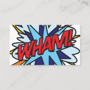WHAM Rolig Retro Serietidning Visitkort