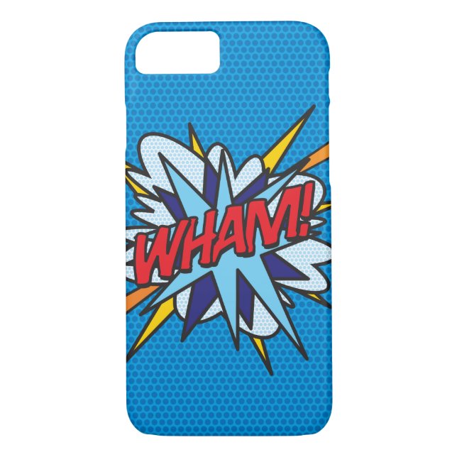WHAM Roligt Retro Tecknad Bok-popkonst Case-Mate iPhone Skal (Baksida)