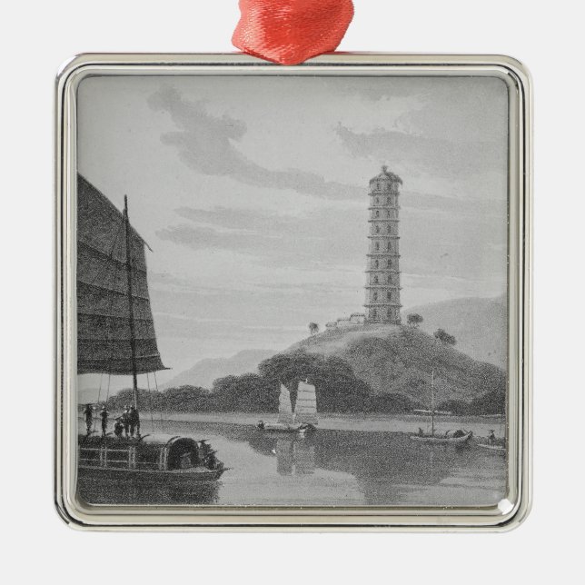 Whampoa Pagoda, 1810 Julgransprydnad Metall (Framsidan)