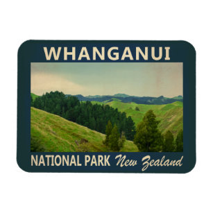 Whanganui National Park New Zealand Vintage Magnet