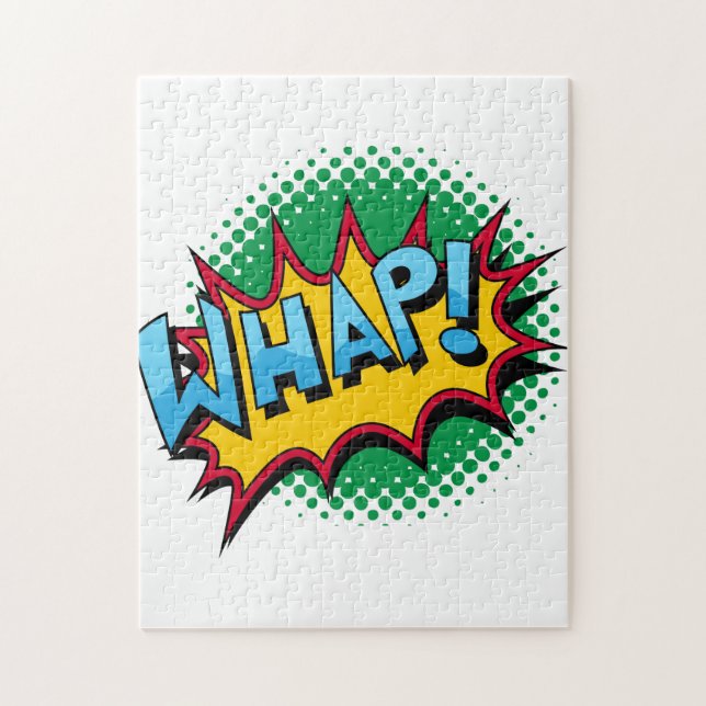 Whap komisk stil för popkonst! pussel (Vertikal)