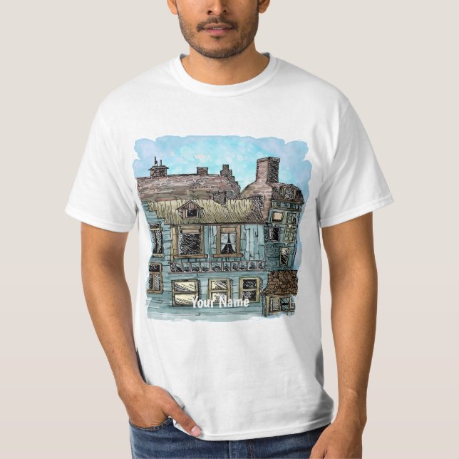 Wharf Scene 2 T Shirt (Framsida)