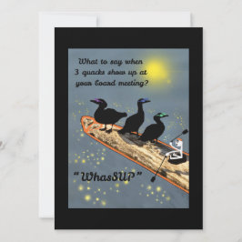 "WhasSUP" med ankor på SUP-kortet Julkort