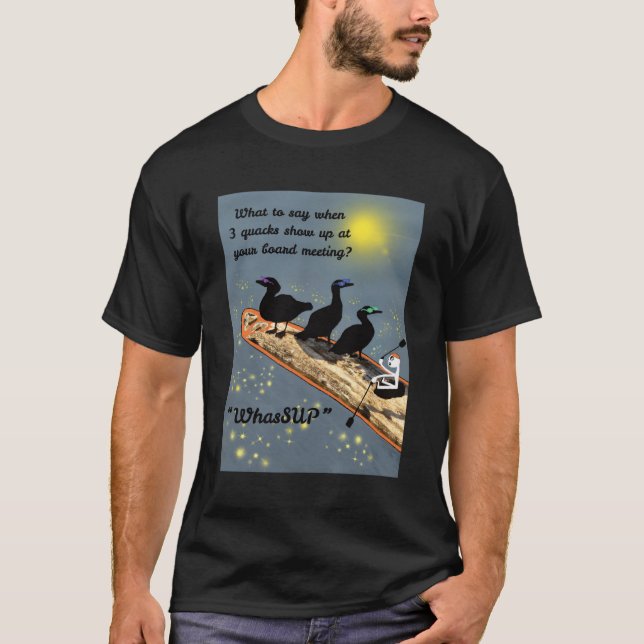 "WhasSUP" med ankor på SUP-kortet T Shirt (Framsida)